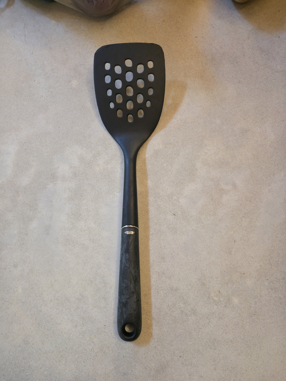 Black Slotted Turner Spatula - Kitchen Cooking Tool